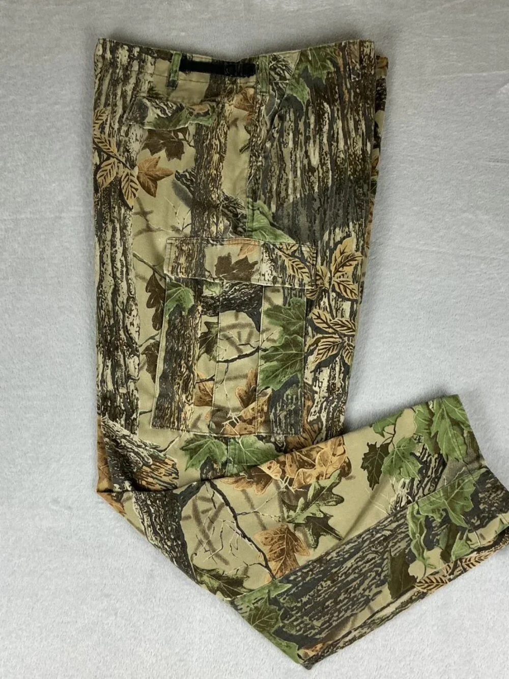 Vintage Rattlers Brand Men's Cargo Pants Camo Hunting XL Y2K Made in USA.